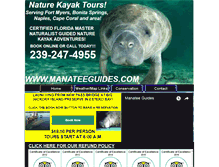 Tablet Screenshot of manateeguides.com